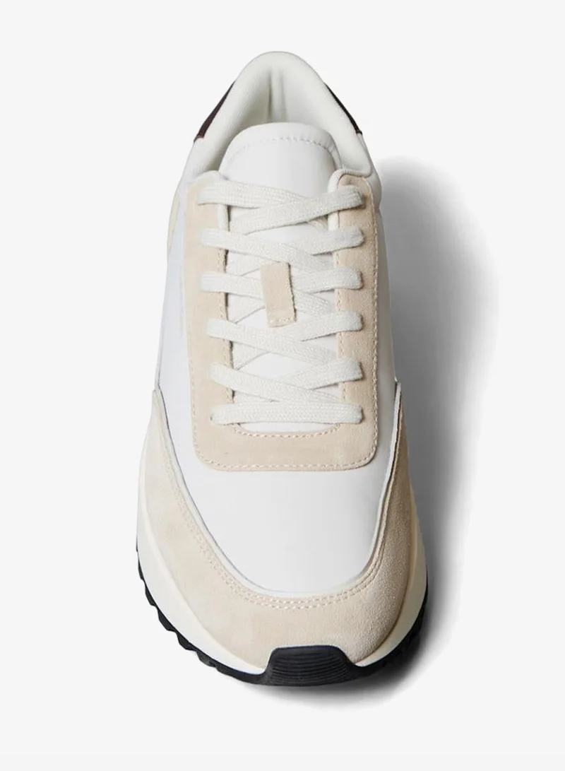 CALVIN KLEIN Silvermoss/Vaporous White/Bordeaux City Low Top Sneakers for Men | Best Price UAE