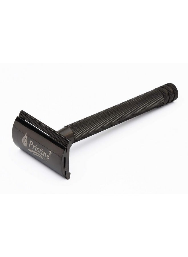 Pristine Pristine Shaving Double Edge Safety Razor For Men BLACK PLATING (Close Comb)…  - Image 1