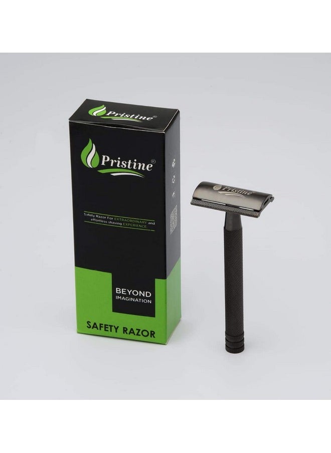 Pristine Pristine Shaving Double Edge Safety Razor For Men BLACK PLATING (Close Comb)…  - Image 3