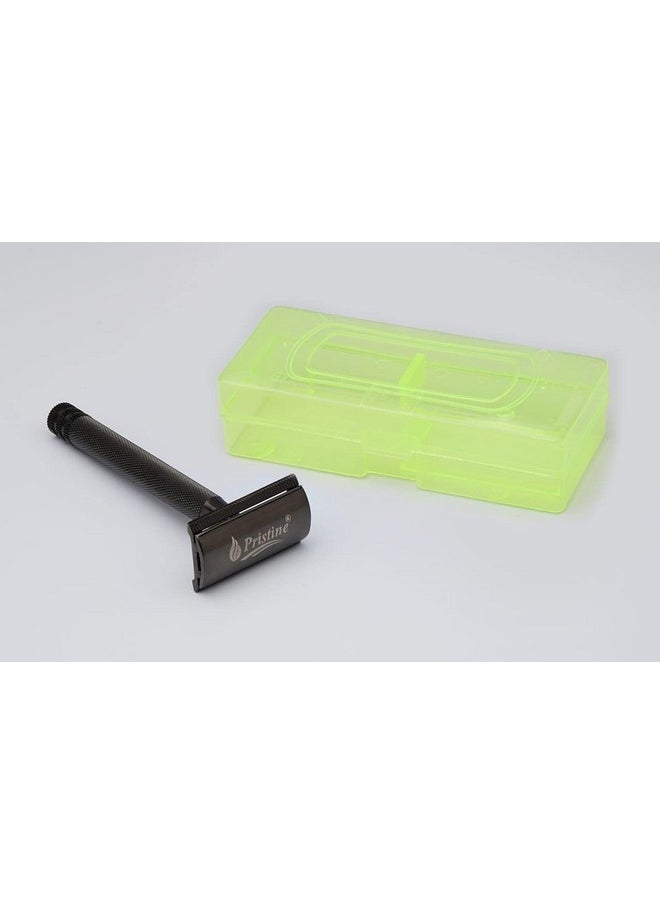 Pristine Pristine Shaving Double Edge Safety Razor For Men BLACK PLATING (Close Comb)…  - Image 4