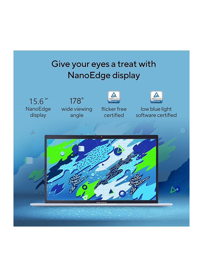 ASUS Vivobook 15 Laptop With 15.6-Inch Display, Core i5-12500H Processor/8GB RAM/512GB SSD/Intel Iris XE Graphics/Windows 11 English/Arabic Silver - Image 4