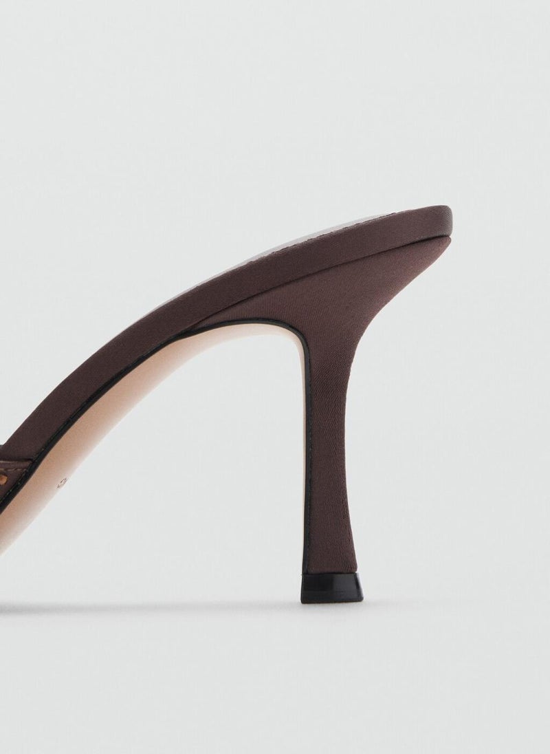 MANGO Heeled sandal with strass strap - Image 3