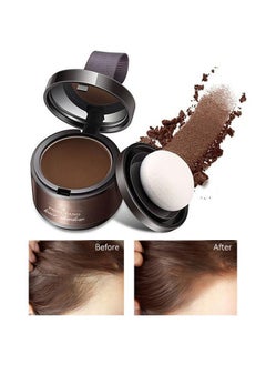 MOOYAM Hairline Shadow Powder - Magical Instantly Hair Line Shadow Quick Cover Hair Root Concealer with Puff Touch Root Cover Up For Thinning Hair Waterproof  #02 Dark Brown  - Image 1