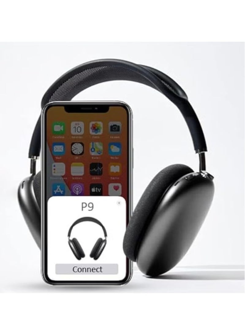 ELTRAZONE - Premium P9 Over-Ear Wireless Bluetooth Headphones – Noise Cancelling, Hi-Fi Stereo Sound, Sport Headset with Built-In Microphone, Compatible with All Phones for Enhanced Music & Calls - Image 1
