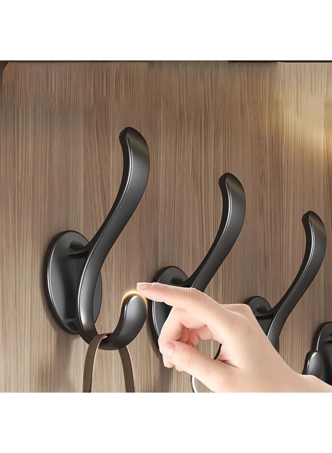 5 قطع من خطاطيف الحائط البيضاء بدون تركيب بالحفر، منظف يوفر المساحة للمنزل والمكتب - Image 2