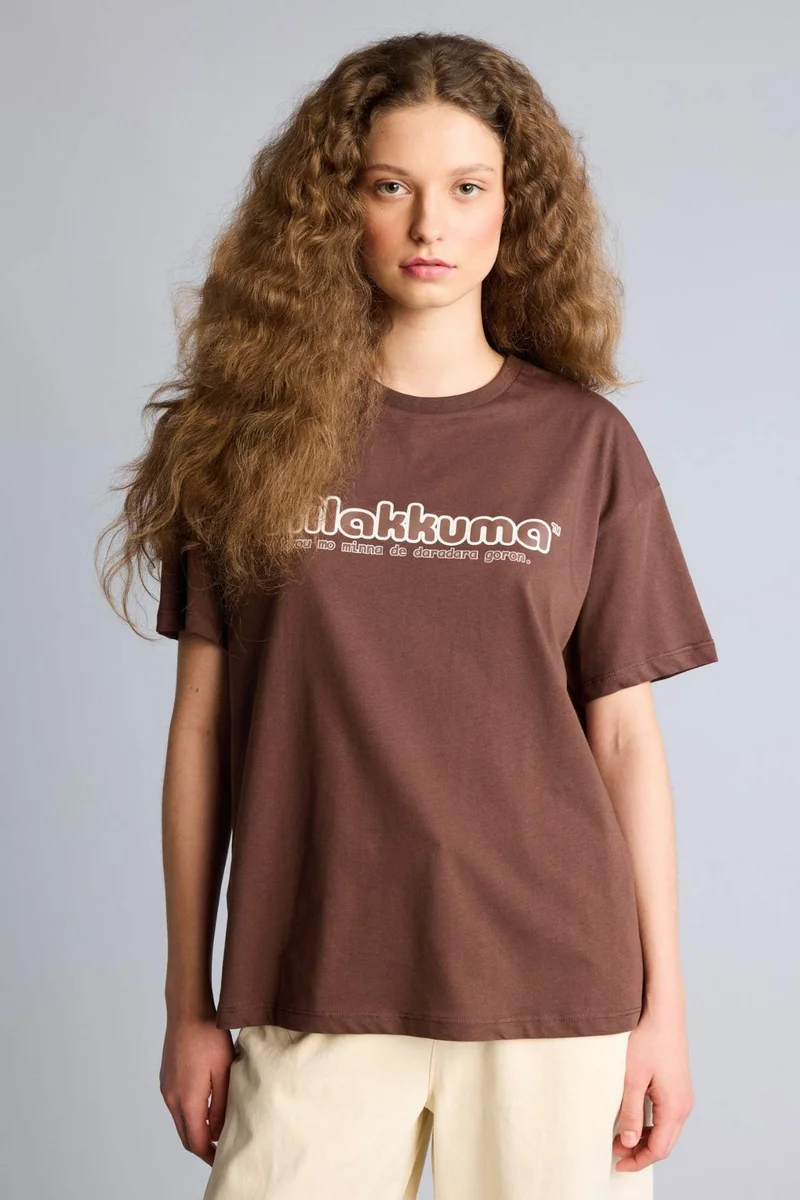 DeFacto Rilakkuma Crew Neck Printed Oversize T-Shirt