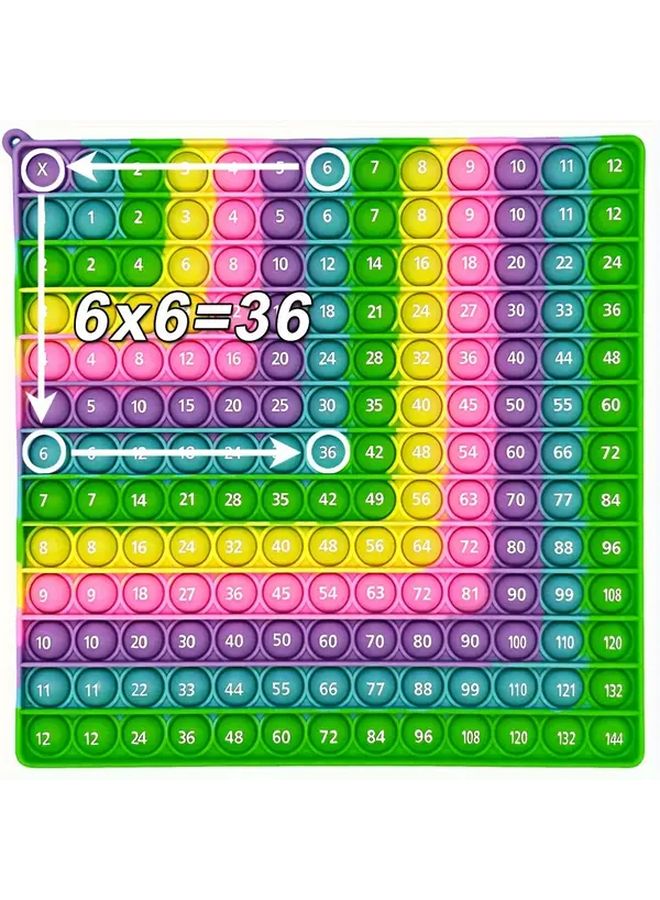 12x12 جدول الضرب لعبة فقاعات مستشعر تعليمي لعبة حسية تعليمية للأطفال - Image 2