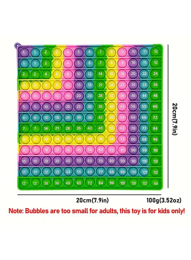 12x12 جدول الضرب لعبة فقاعات مستشعر تعليمي لعبة حسية تعليمية للأطفال - Image 3