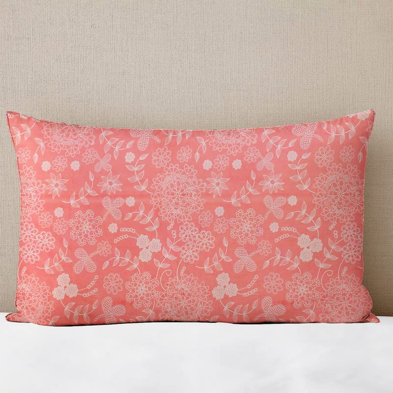 BSB HOME بي إس بي هوم إصدار باربي مصمم مطبوع 150 جرام ميكروفايبر ملاءة سرير مزدوجة مع 2 غطاء وسادة بحجم عادي (215 × 210 سم أو 7 أقدام × 7 أقدام، زهري مزهر) - Image 2