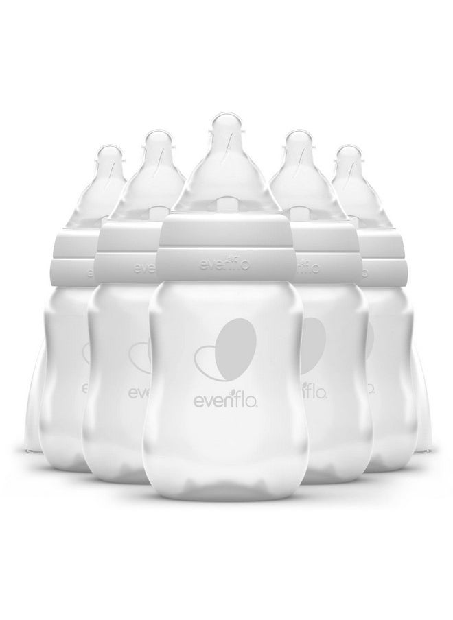 إيفن فلو زجاجات الرضاعة Evenflo Feeding Premium Proflo Venting Balance Plus Standard Neck للأطفال والرضع والمواليد الجدد - تم تطويرها بواسطة متخصصين في تغذية الأطفال - 4 أونصة (عبوة من 6 قطع)  - Image 1