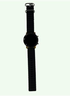 Undefined A Modern Elegant Black Sports Watch With A Gold Frame  - Image 2