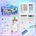 weirtoya 56 PCS Washable Scented Markers with Glitter Pencil Case Mermaid Unicorn Arts and Crafts for kids 468 Kids Coloring Drawing Kits for 48 Years Old Girls Mermaid 56 - Image 3
