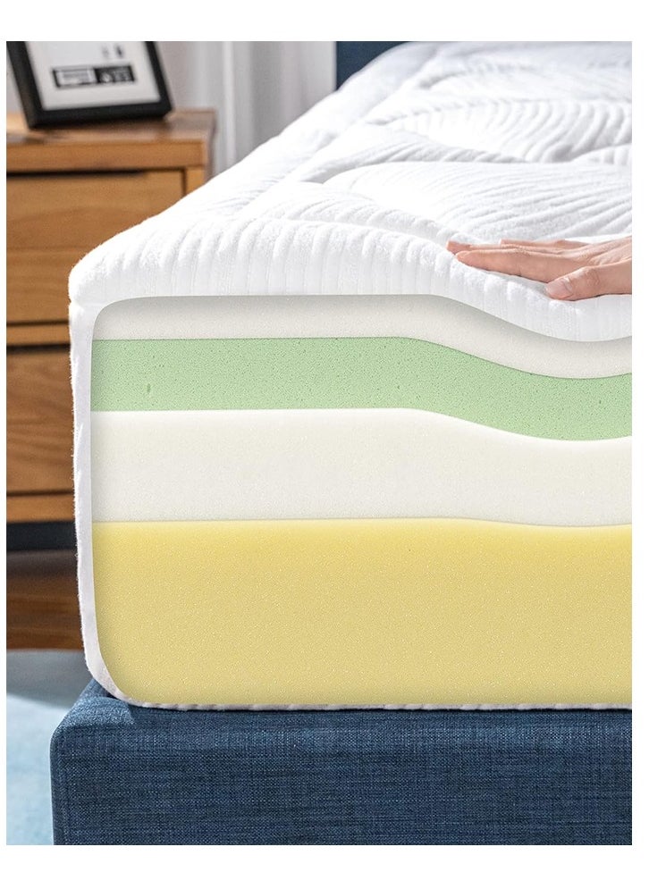 Zinus Cloud Memory Foam Mattress, King (US Spec), Fiberglass Free, Pressure Relieving, Mattress in A Box, CertiPUR-US Certified, White (193.0 X 203.2 X 30.5 CM) - Image 5