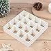 Yiphates 112 Scale Dollhouse Miniature White Wooden 16 Grid Storage Rack Shelf Exquisite Doll House Furniture Decor Organizer for Mini Figurines Cosmetics Sundries DIY Scene Layout - Image 2
