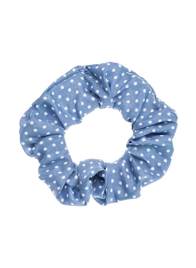 LOOKSEVEN Scrunchies For Hair, Blue Plaid Hair Scrunchies For Women, Bandana Scrunchies, 5Pcs Bandana Scrunchy Hair Ties, Scrunchies Hair Ties For Women. (Blue Plaid) - Image 5