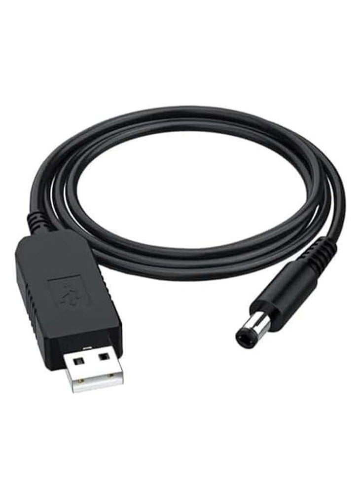 Power Bank Router Power Adapter - 5V to 12V Power Adapter, with USB Cable - Image 1