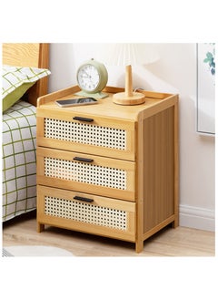 HXDream Bedside Table,Nightstand With three drawers,Suitable for study, living room, bedroom  - Image 1