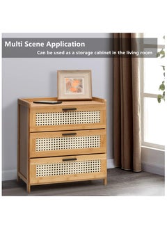 HXDream Bedside Table,Nightstand With three drawers,Suitable for study, living room, bedroom  - Image 4