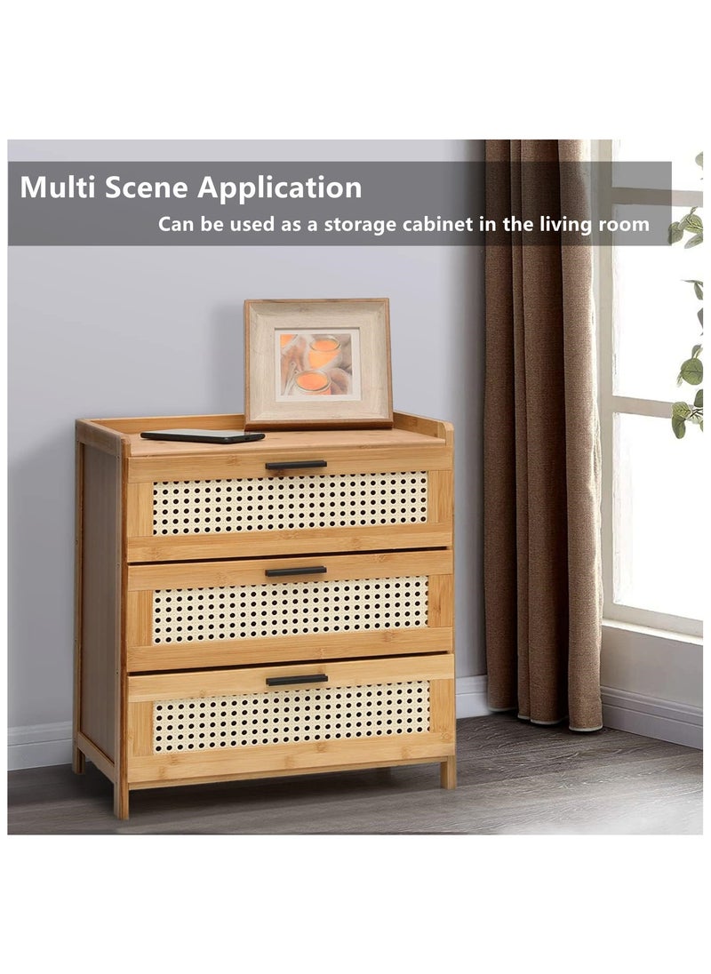 HXDream Bedside Table,Nightstand With three drawers,Suitable for study, living room, bedroom  - Image 4