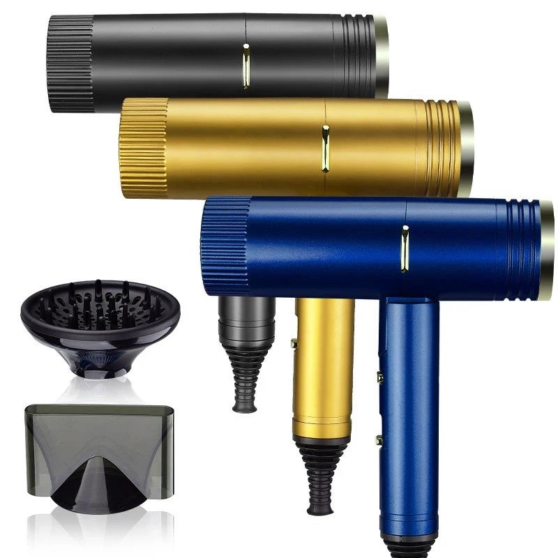 Y&D Powerful Ionic Hair Dryer for Fast Drying, Lightweight Foldable Hair Blower with 3 Settings - Image 1