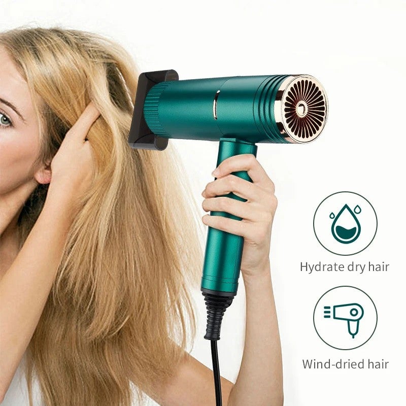 Y&D Powerful Ionic Hair Dryer for Fast Drying, Lightweight Foldable Hair Blower with 3 Settings - Image 4