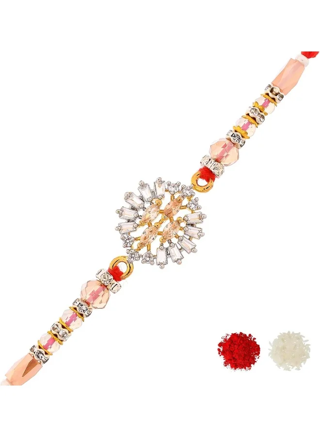 VOYLLA Men'S Bejewelled Thread Rakhi