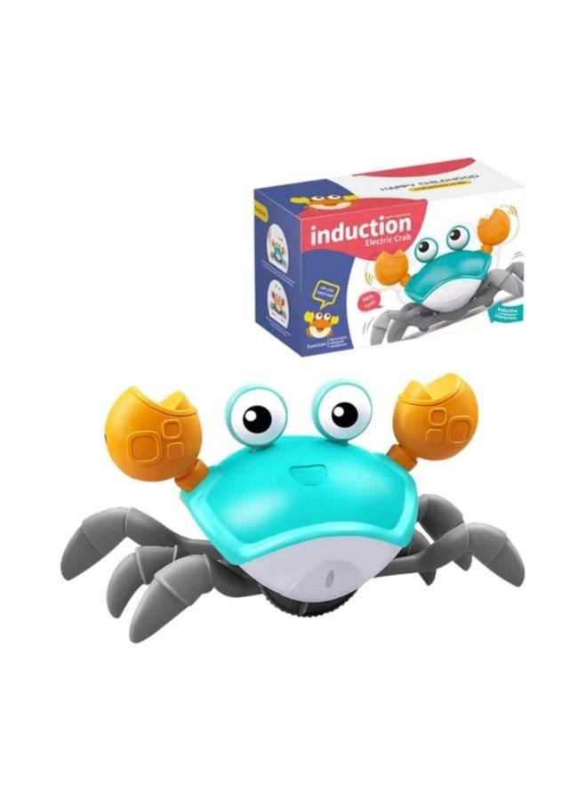 TEGRILO Crawling Crab Toy for Kids, Sensory and Interactive Learning Toy for Baby Infant Toddlers and Kids, Walking and Dancing Musical Birthday Party Gift (Green) - Image 1