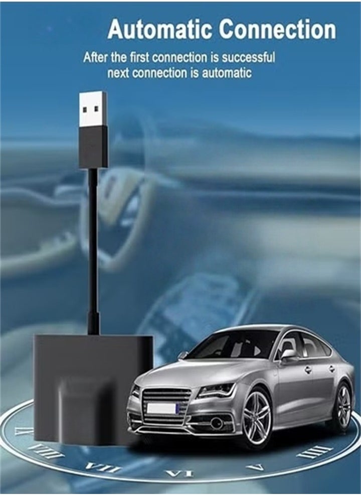 Wireless Android Auto Car Adapter,Wireless Android Auto Dongle - Connects Automatically to Android Auto,Easy Plug and Play Setup (black)