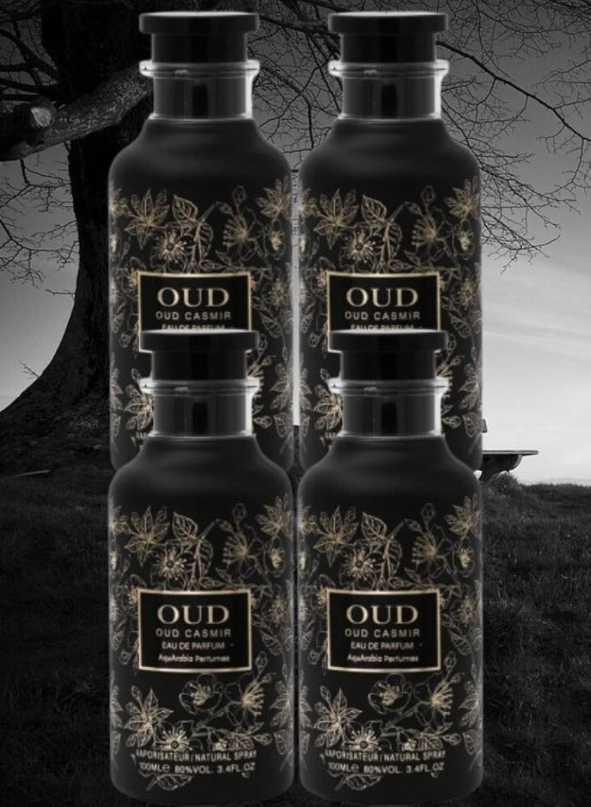 فاان 4 قطع عطر عود كازمير 100 مل - Image 1