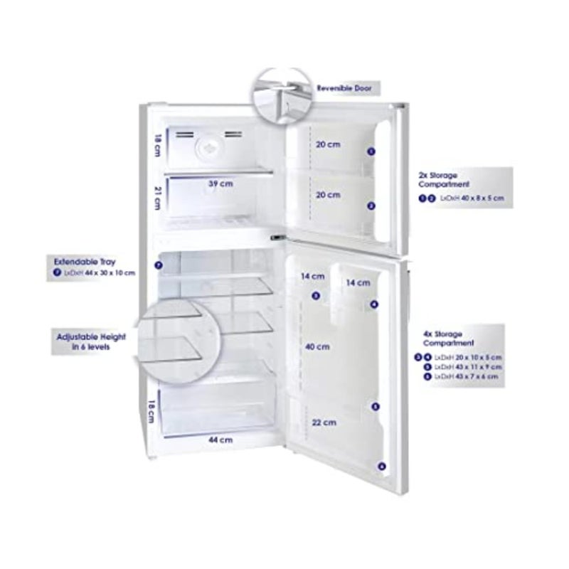 SGR260i Top Mount Refrigerator - Image 4