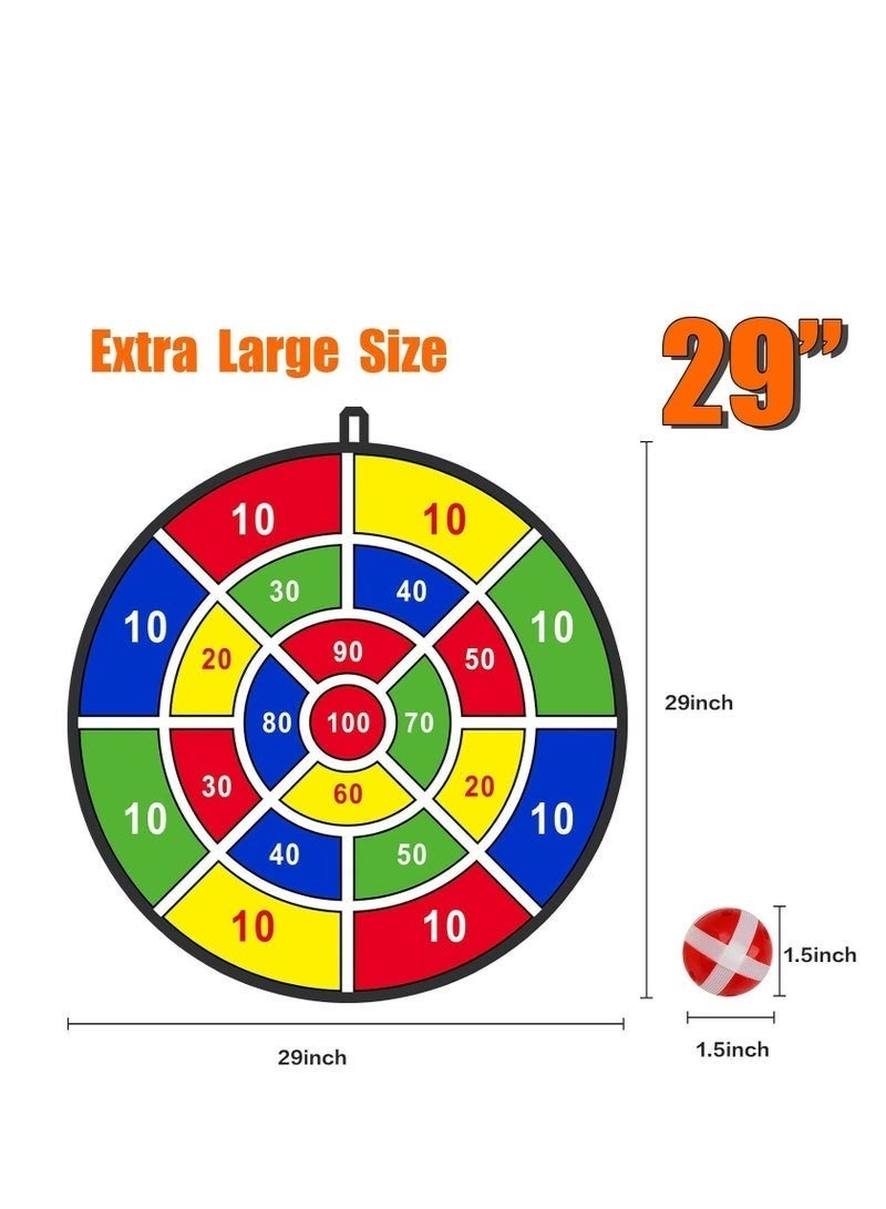 Bukela Large Kids Dart Board with 12 Sticky Balls, Indoor/Outdoor Party Game Toy, Birthday Gift for Boys & Girls. - Image 3