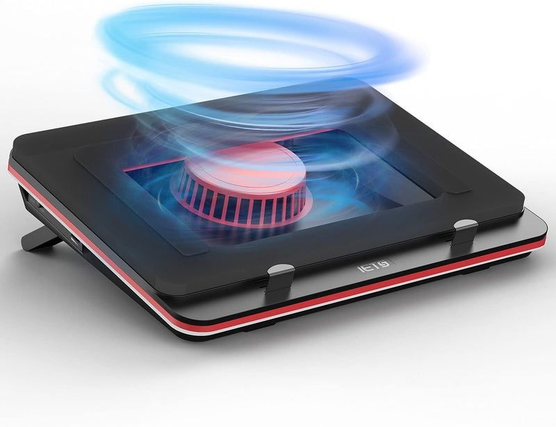 وسادة تبريد لابتوب GT500 مع مروحة توربينية و3 منافذ USB - Image 1