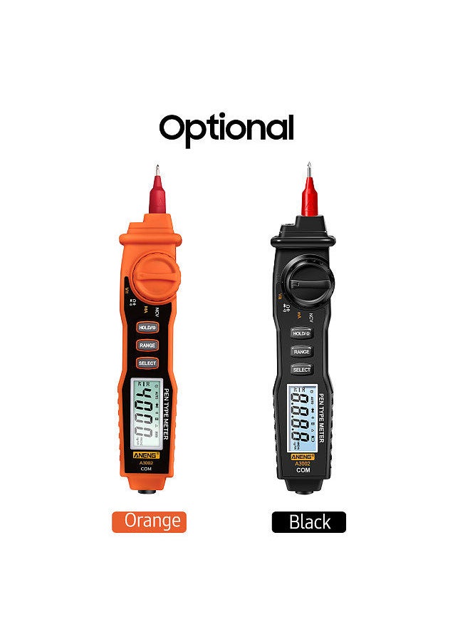 ANENG - ANENG A3002 Pen Multimeter 4000 Counts Digital Multimeter Pen Non-contact Handheld Tester AC/DC Voltage / Diode / Continuity Testing Tool with Backlight Flashlight - Image 1