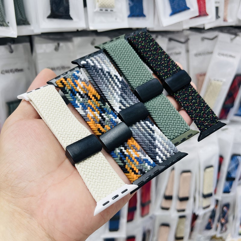 Cowboy Colorful Nylon Woven Magnetic Buckle Strap For Apple Watch 42mm 41mm - Image 1