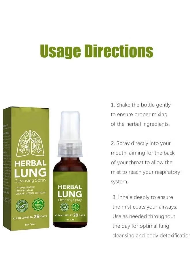 Googeer Breath Health Brealth detox Lung Cleansing Spray, Natural Essence for Powerful Lung Support – Lung Cleanse Mist 30ml - Image 5