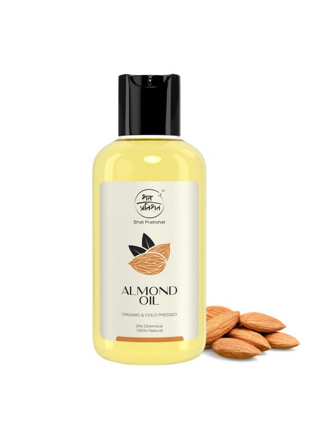SHAT PRATISHAT Pure Sweet Almond Oil, Cold-Pressed, Virgin Grade, Organic Oil, Natural Nourishment For Hair, Face - Image 1