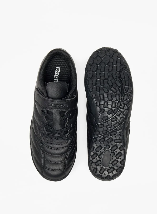 Kappa Boys' Stitch Detail Football Shoes with Hook and Loop Closure