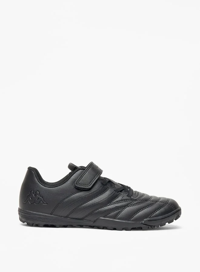 Kappa Boys' Stitch Detail Football Shoes with Hook and Loop Closure