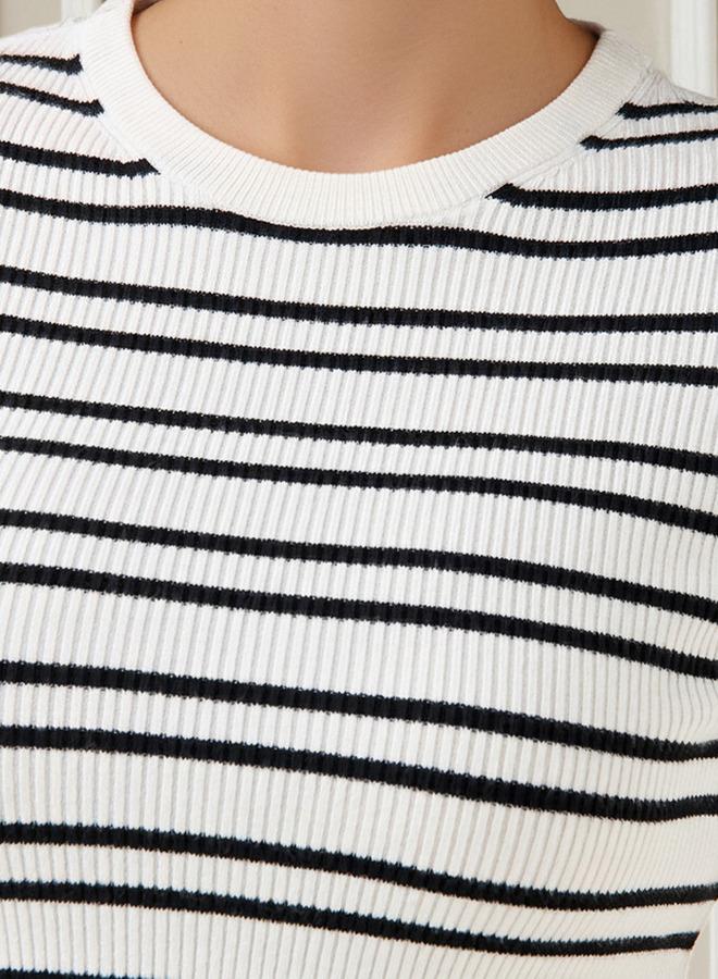 Splash FAV Striped Crew Neck Sweater - Image 5