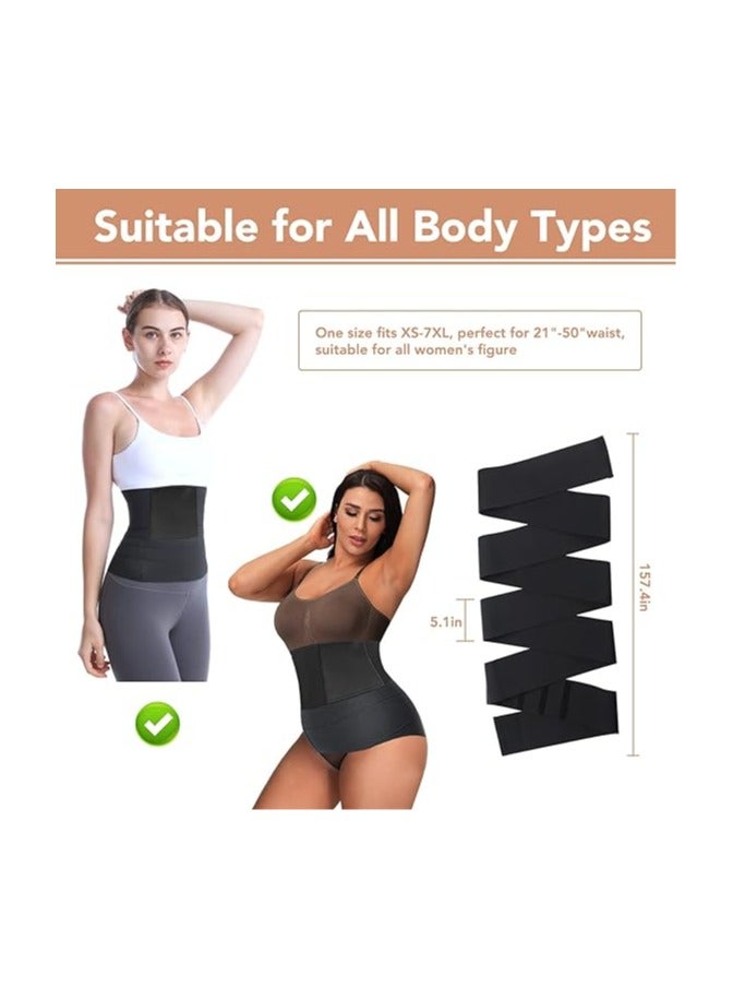 Women Slimming Elastic Tummy Invisible Wrap Belt For Weight Loss Waist Trainer Tape - Image 3