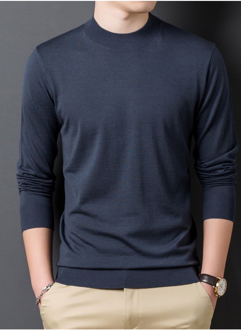 Men's Winter Fashion Simple Solid Color Crew-neck Sweater - pzsku/ZA77C33E336B24349D333Z/45/_/1670383854/091f4bb4-be14-49cb-ae19-5bda88c10510