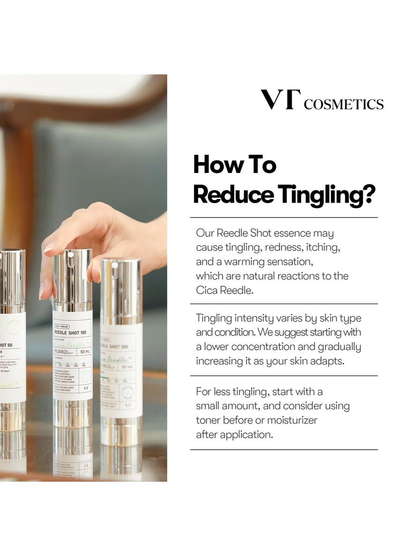 VT COSMETICS Mild Reedle Shot 50, Day & Night Repairing Essence for Dull, Tired Skin 1.69Fl Oz(50ml) - Image 5