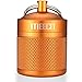 MEECN Keychain Pill Holder Box Aluminum Waterproof Container Pill Organizer for Outdoor Travel Camping Size 16 x 16 x 2 in Orange - Image 1