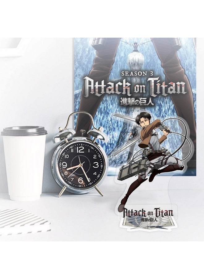 أبيستايل نموذج حامل أكريليك من ABYSTYLE Attack on Titan Levi مقاس 4 بوصات من الأكريليك®، ملحقات سطح المكتب، هدايا، سلع  - Image 3