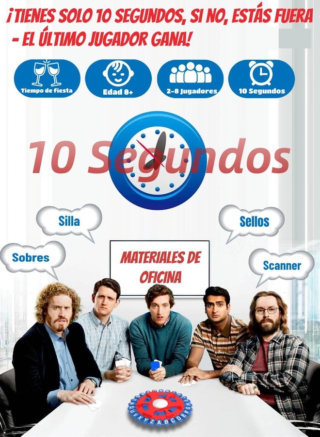 Aodomis 26 Teclas Basta Juego De Mesa, Juegos De Mesa En EspañOl, Spanish Games, Quick Thinking Letter Pressing Word Game, A Great Board Game for Family and Friends (MX) - Image 3