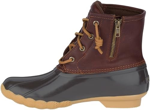 Sperry Womens Saltwater Boots, Tan/Dk Brown, 7.5 - Image 1