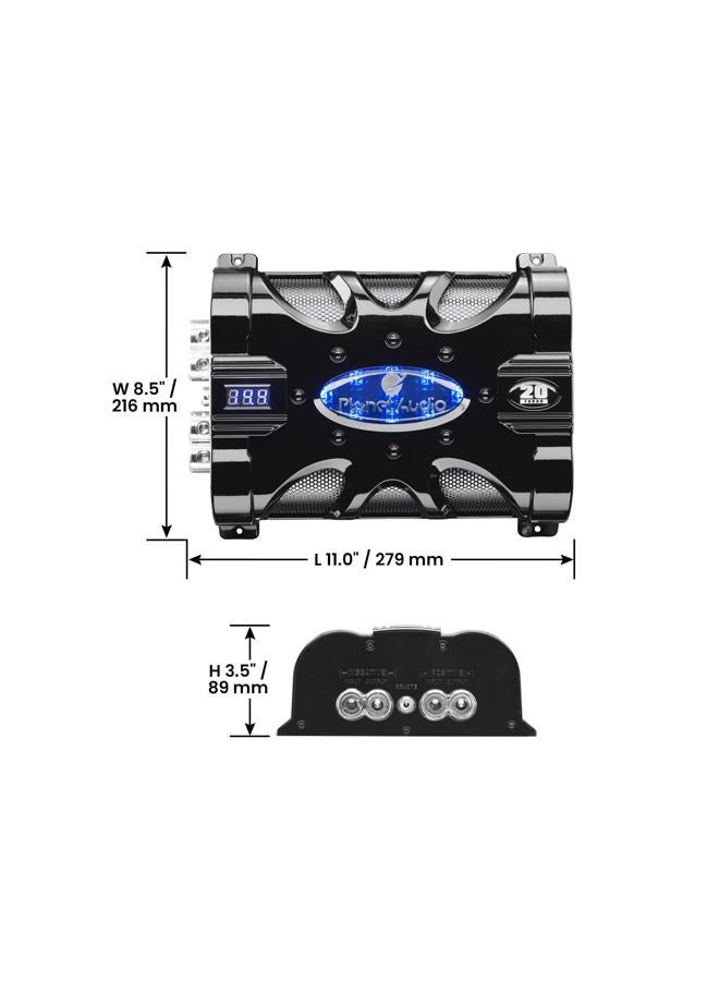 Planet Audio Farad Car Capacitor For Energy Storage To Enhance Bass Demand From Audio System PC20F - Image 4
