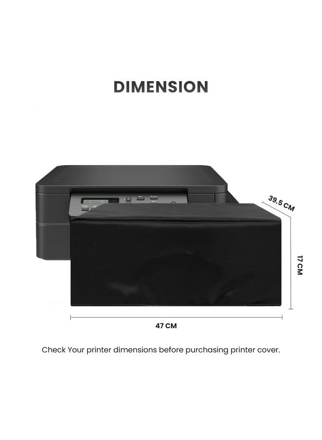 Alifiya Nylon Printer Cover for Brother DCP-T525W / DCP-T220 / DCP-T426W / DCP-T510w All-in-One Ink Tank Printer - Black - Image 2