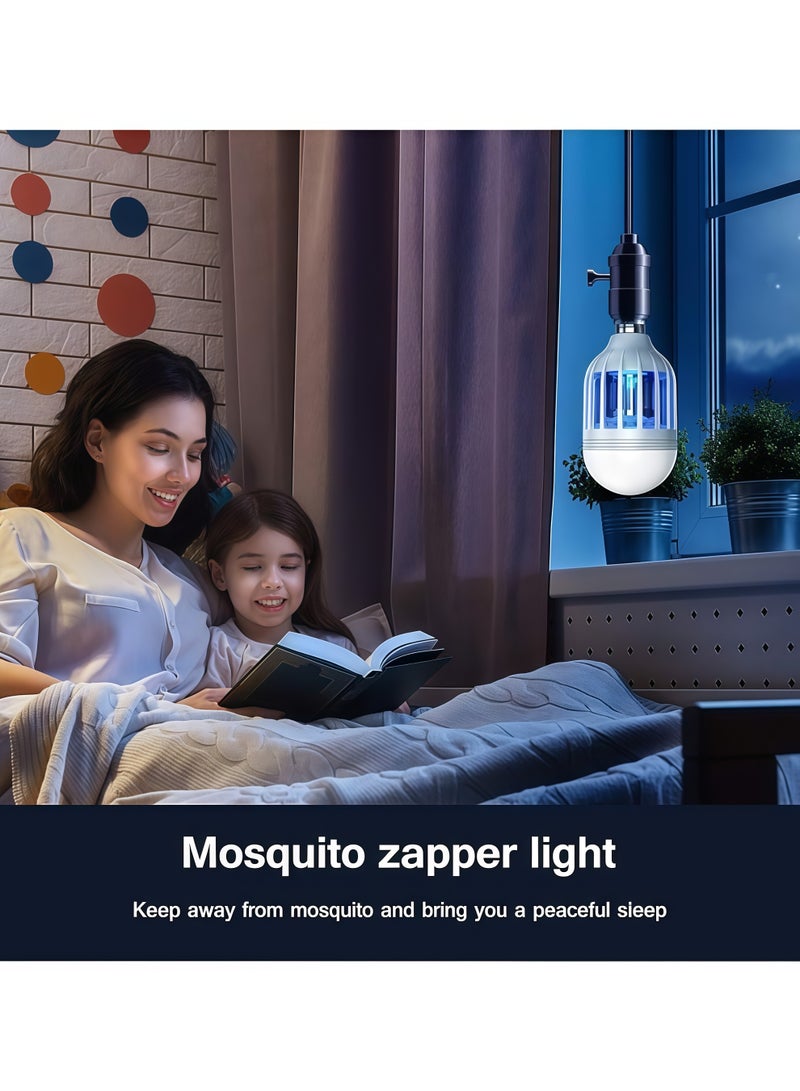 Lurette 9W 2-in-1 LED Mosquito Killer Bulb, Energy Saving E27 UV Insect Zapper Light Bulb, Anti-Mosquito Fly Bug Trap Lamp for Indoor and Outdoor - Image 4