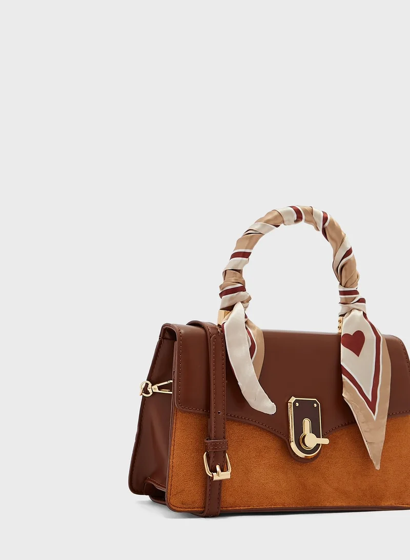ELLA Scarf Strap Satchel Bag